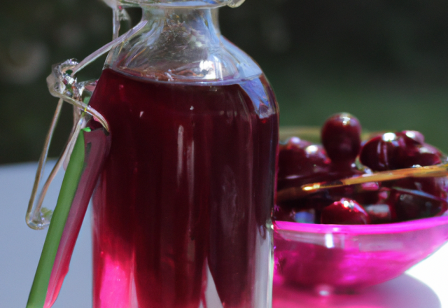 Sirop de cerise vanillé