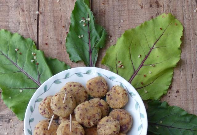 Mini falafels au duo de quinoa