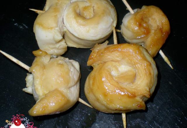 Tourbillons de poulet au citron, miel et badiane maison