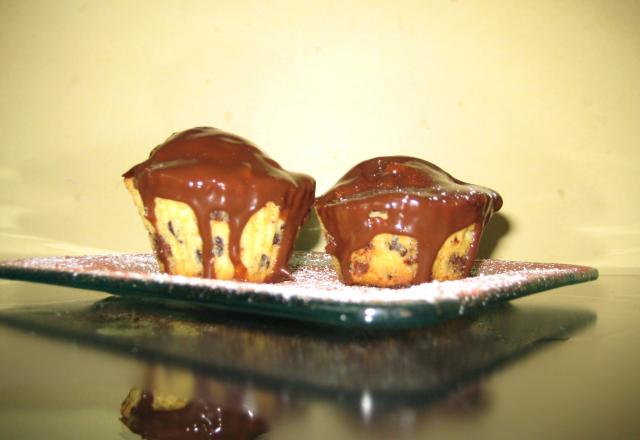 Muffins aux deux chocolats maison