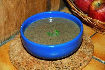 Soupe aux champignons des bois