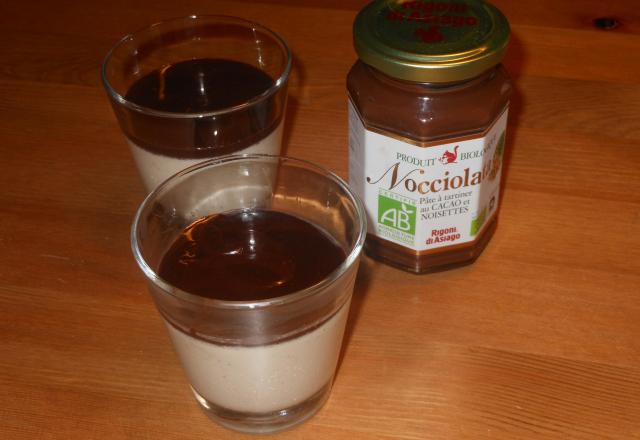 Panacotta vanille et coulis de Nocciolatta