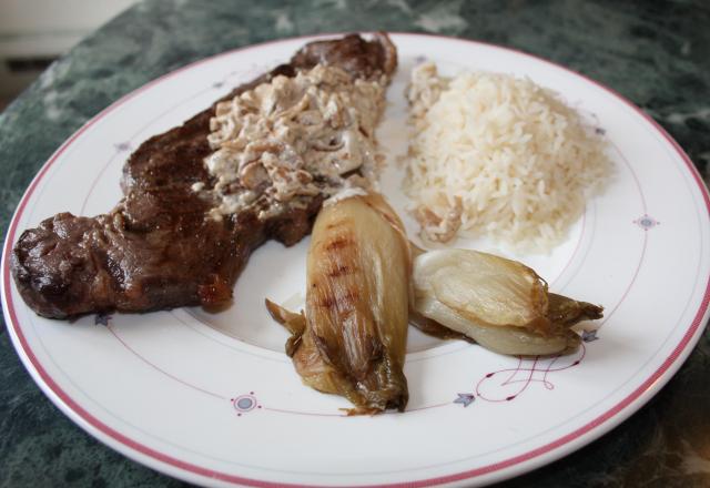 Faux filet et sa sauce au poivre