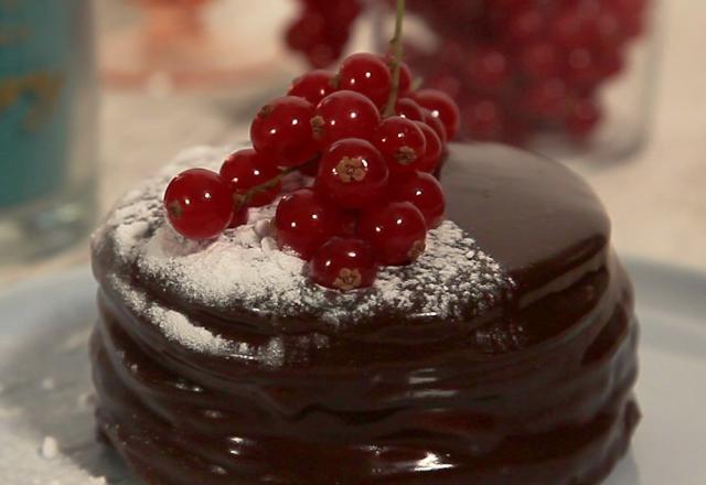 Layer cake de crêpes au chocolat