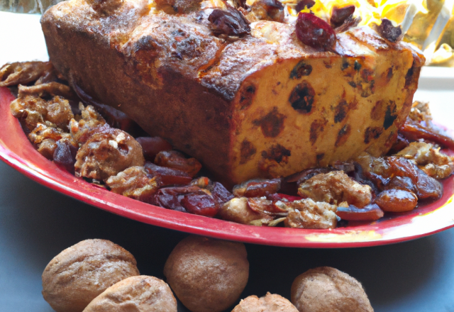 Cake au chorizo et noisettes