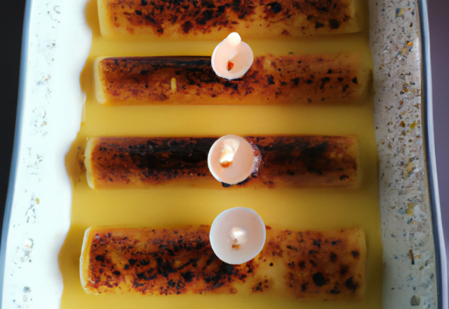 Canneloni de crème brûlée