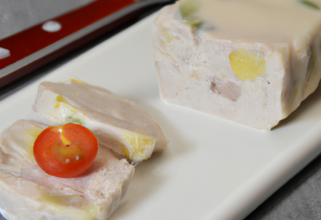 Terrine de poulet au lait de coco