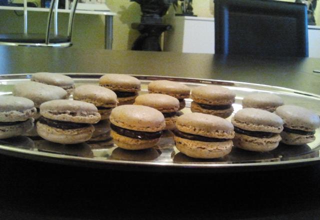 Macaron ganache choco