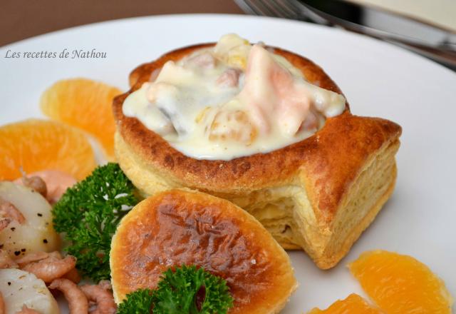 Bouchées de la mer aux clémentines et béchamel au curry