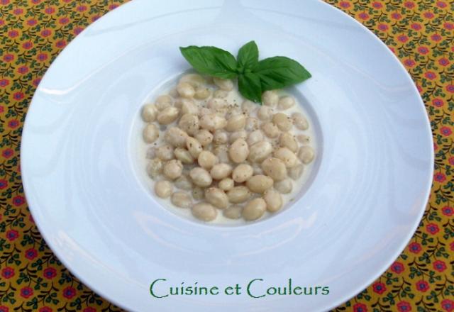 Cocos de paimpol à l'ail blanc, comme un risotto