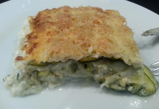 Gratin de courgettes aux ravioles classique