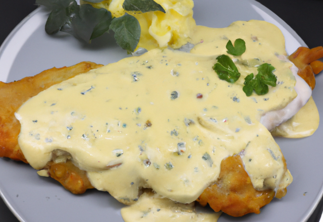 Escalope à la moutarde et à la crème