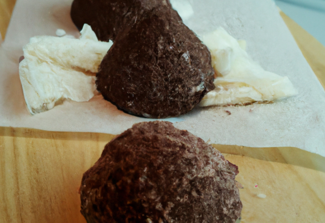 Truffes à la noix de coco et au chocolat