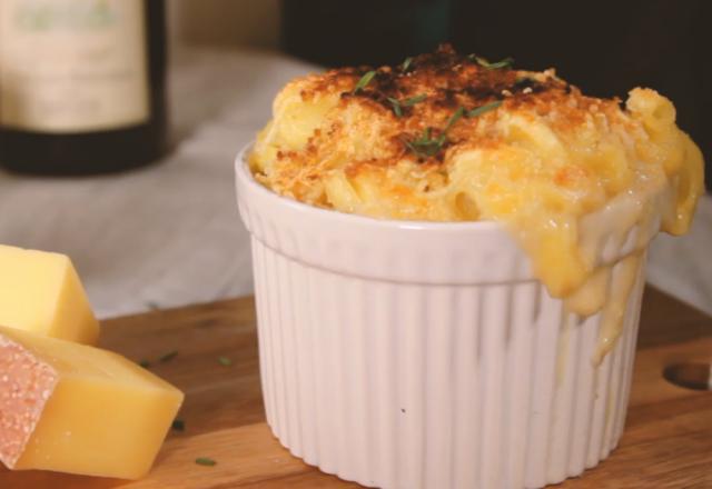 Gratin de macaroni aux 3 fromages