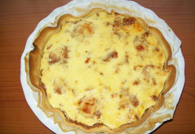 Tarte aux pommes à la framboise