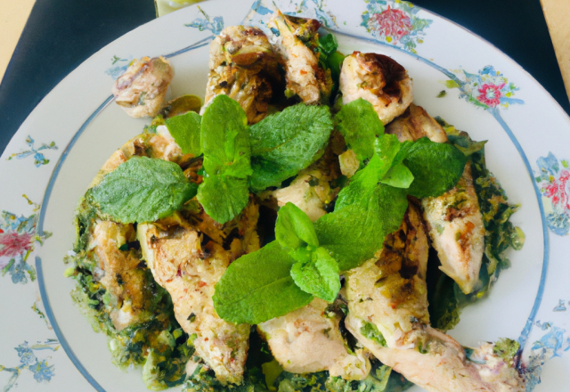 Poulet à la menthe