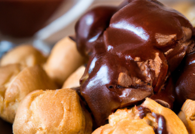 Profiteroles au chocolat traditionnelles