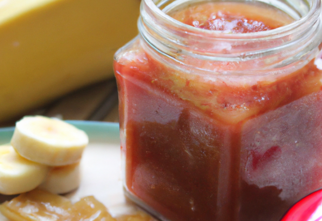 Confiture rhubarbe banane