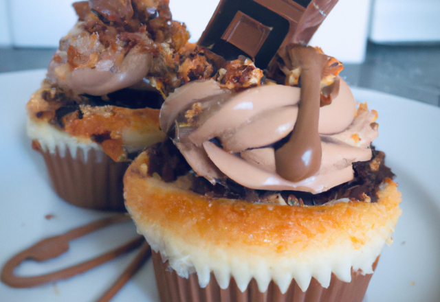 Cupcakes kinder bueno et nutella