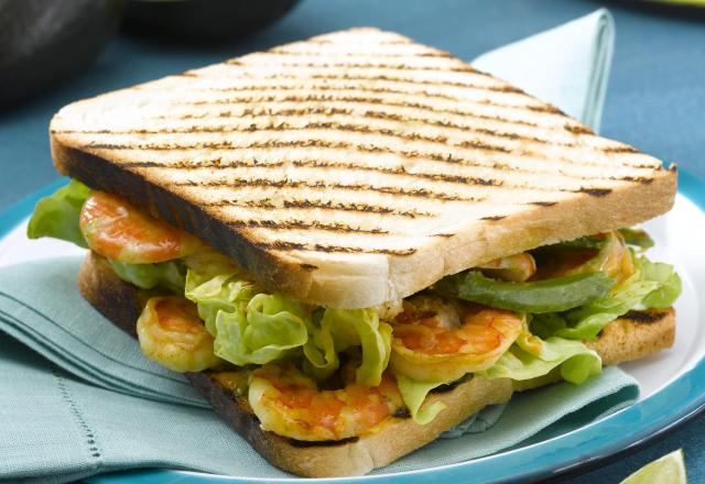 Sandwich crevettes grillées