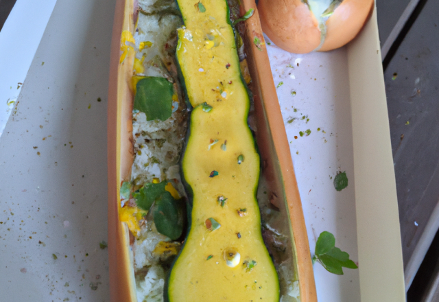 Hot dog de courgette facile