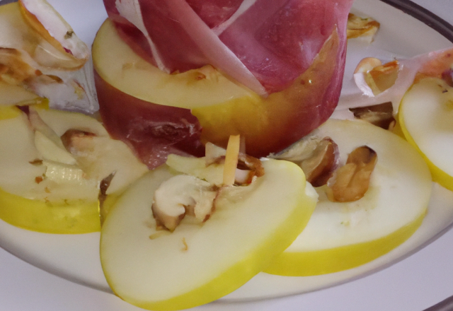 Jambon blanc aux Princesse Amandine et aux pommes