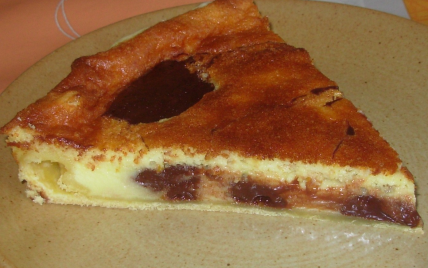 Tarte marbrée chocolat-orange