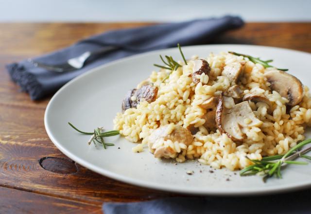 Risotto aux cèpes et champignons de Paris