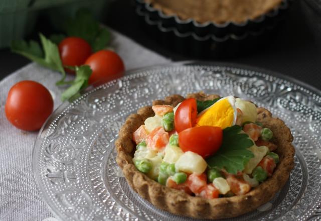 Tartelettes à la tapenade et aux légumes