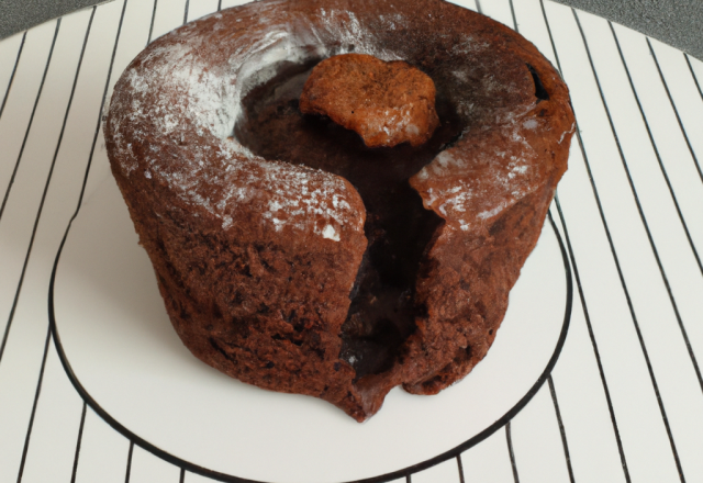 Cake fondant au chocolat au beurre salé