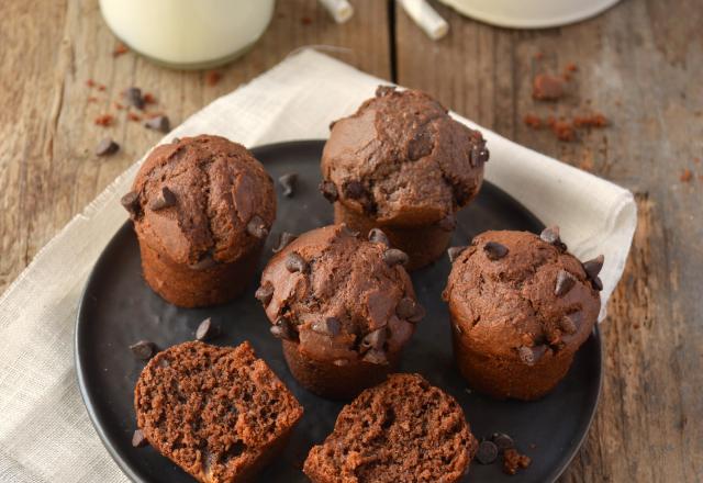 Muffins au chocolat sans lactose