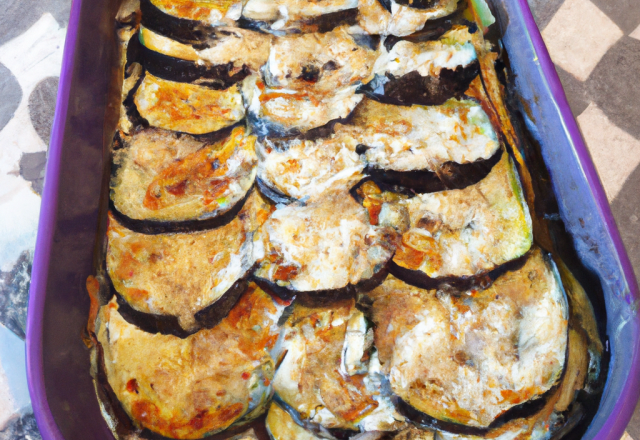 Gratin d'aubergines inratable