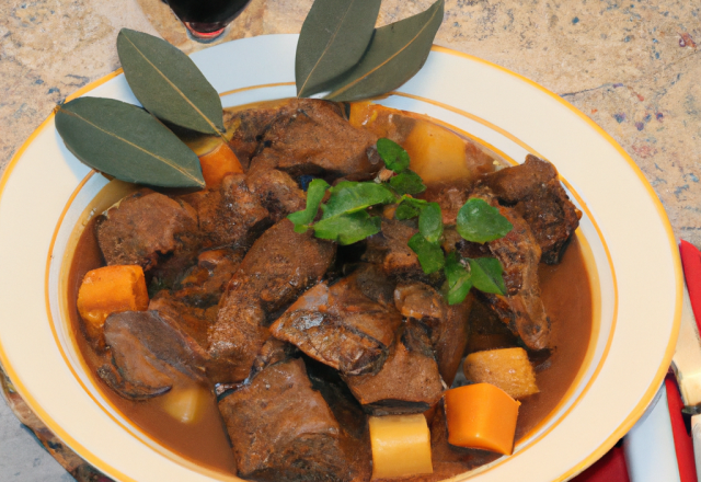 Abaisse de viande au cognac pour les fêtes