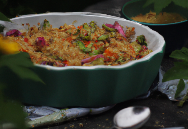 Crumble de légumes d'été