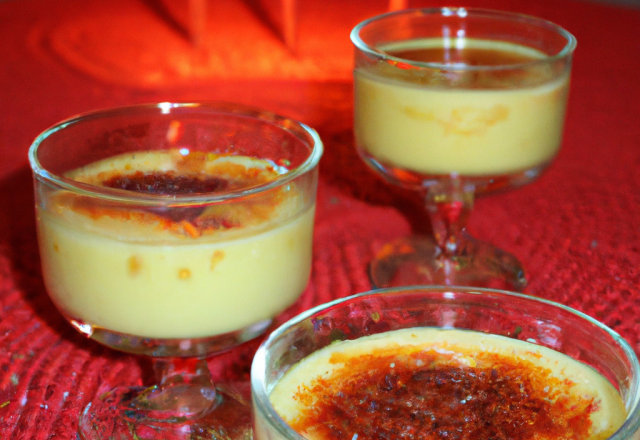 Crème brûlée forestière