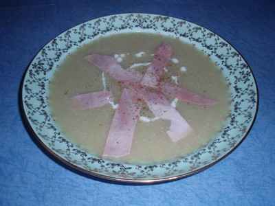 Soupe d'endives et jambon