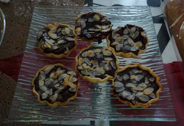 Tartelette au chocolat et amandes