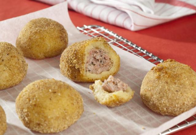 Boulettes de pommes de terre farcies à la viande