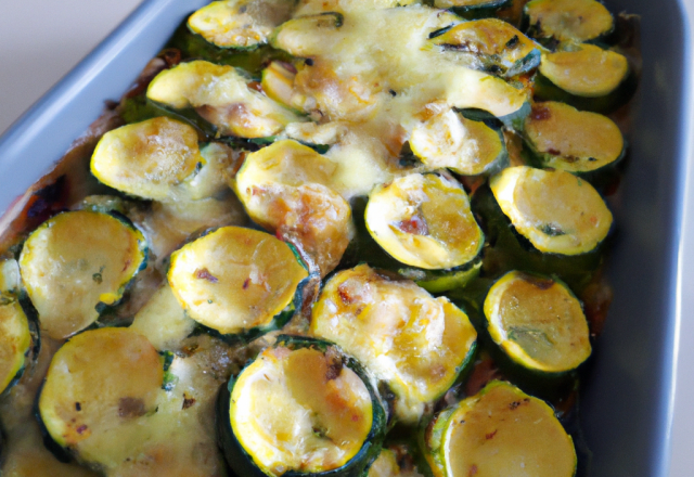 Gratin de courgettes et cantal