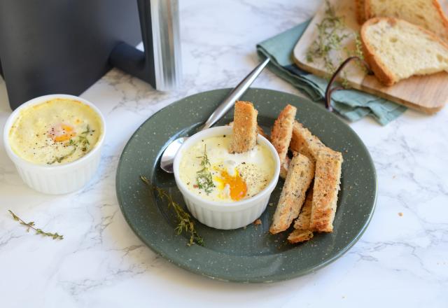 Oeuf cocotte au Air Fryer