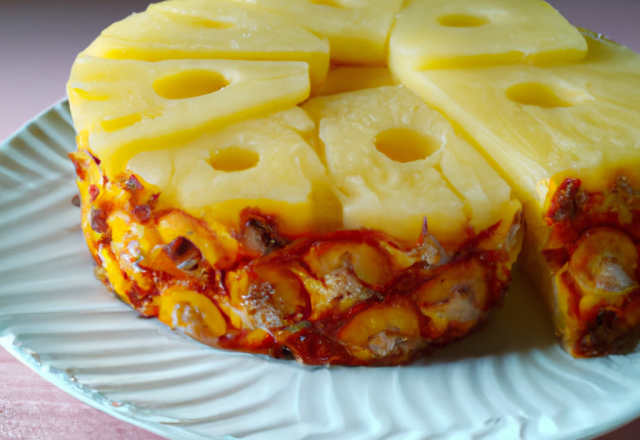 Gâteau à l'ananas simple