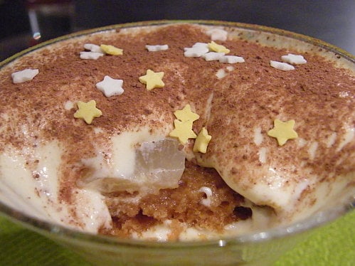 Tiramisu aux poires et au pain d'épices