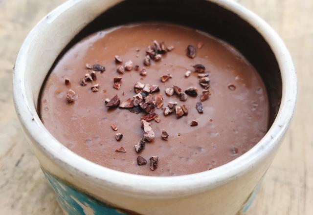 Crèmes au chocolat et tapioca sans oeufs