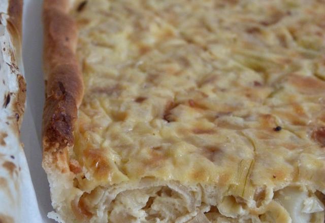 Tarte à l'oignon crémeuse