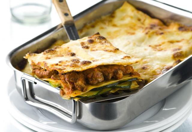 Lasagnes d'agneau aux courgettes