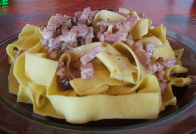 Pâtes façon carbonara