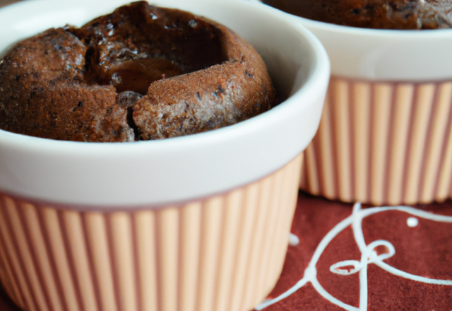 Ramequins fondant au chocolat classique