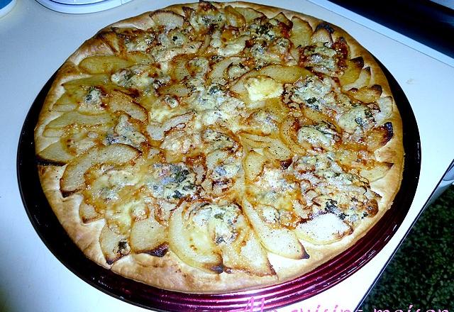 Tarte fine poire et bleu d'auvergne