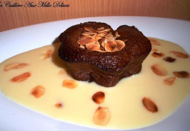 Coulant chocolat  et  amandes