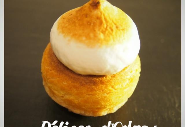 Choux citron meringuée - Poire pochée